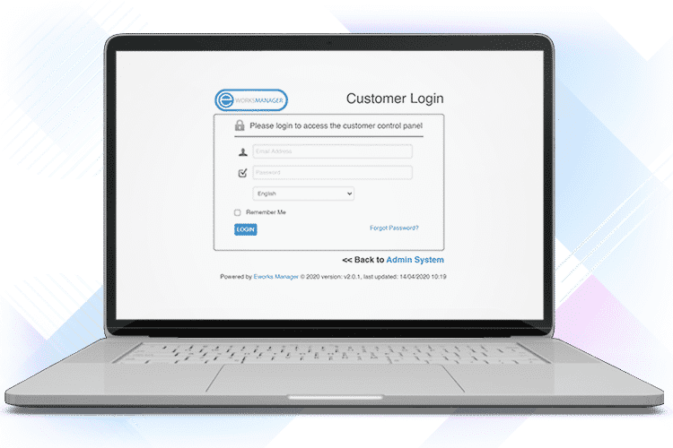 CRM System - Customer Login Portal
