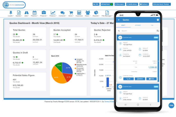 Online quoting software - Commercial cleaning business software