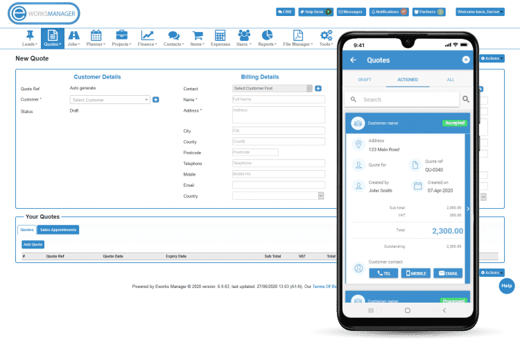 Quoting Software - Mobile App Quoting for Service Industry