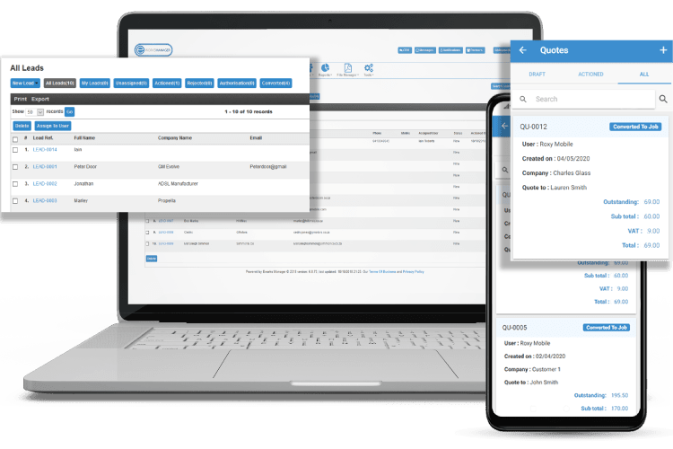 Task Management Software - Track Leads and Quote