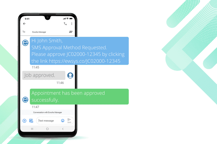 Service Management Software - SMS Job Approval